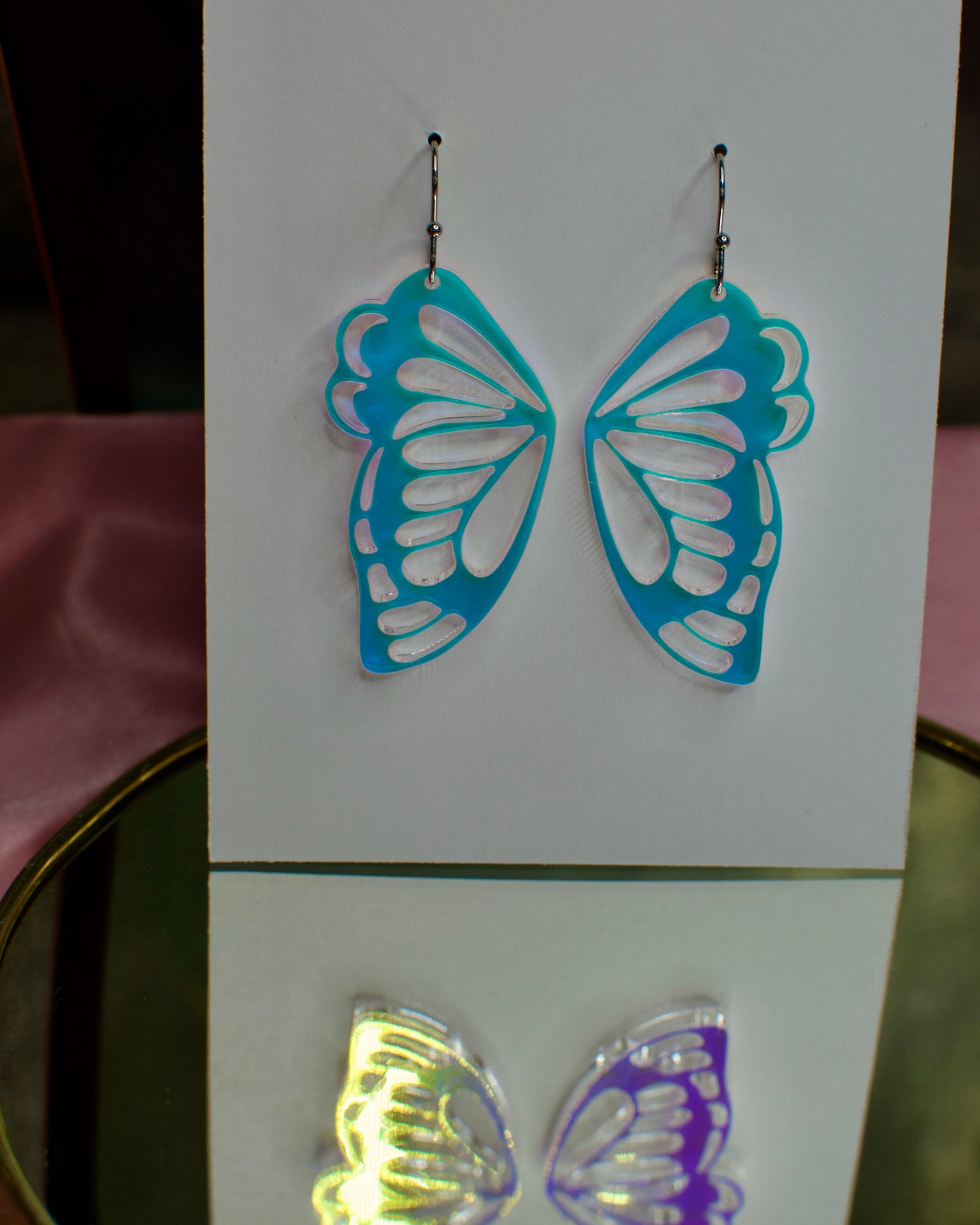 Butterfly Wings Holographic Acrylic Earrings