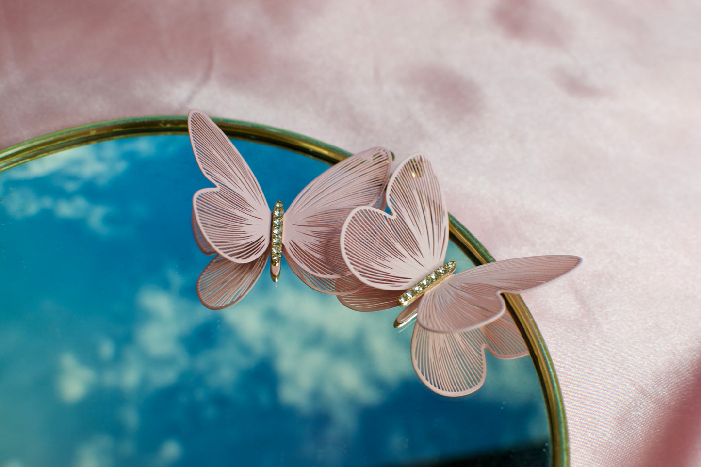 Pink Butterfly Earnings