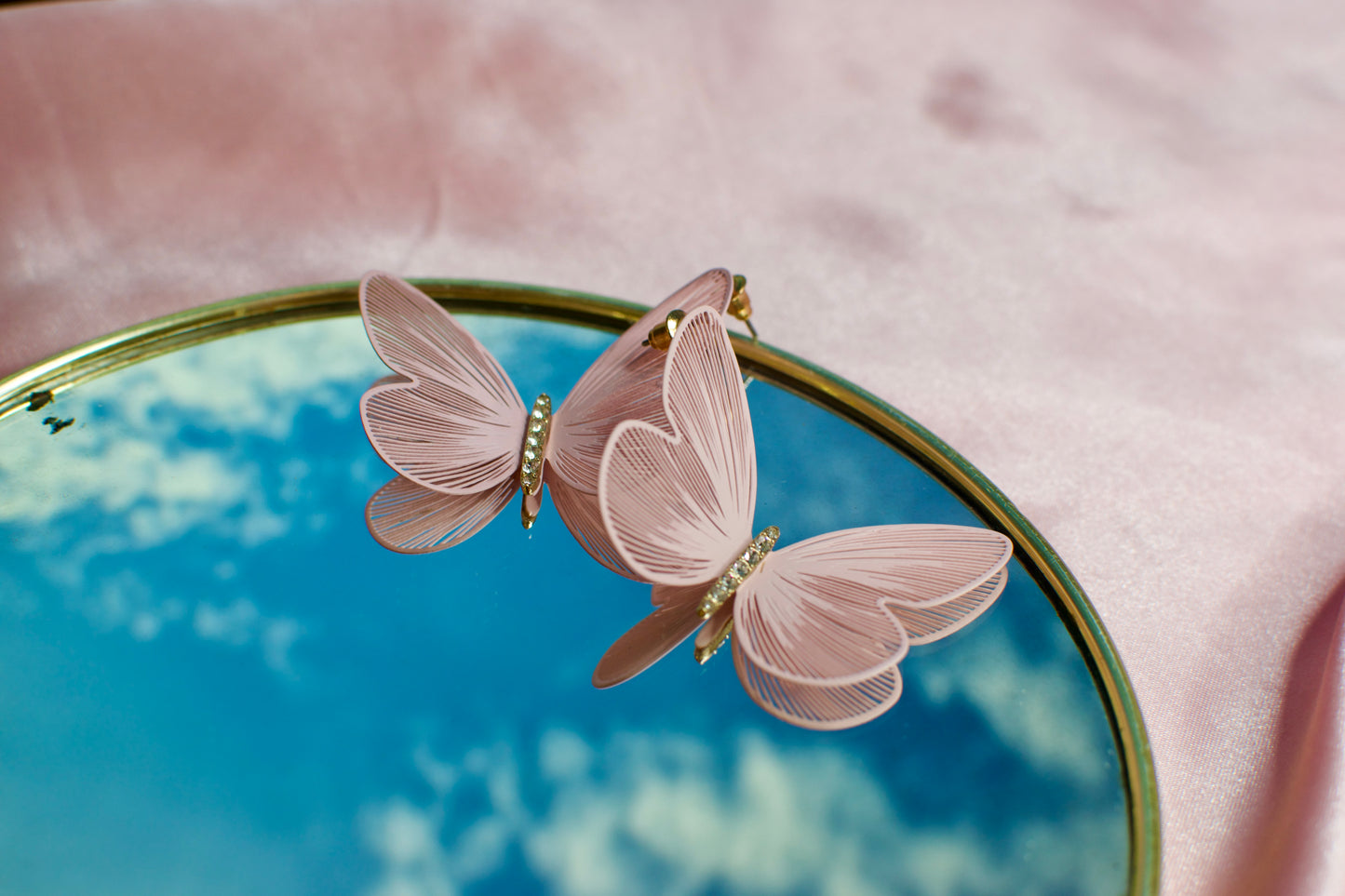 Pink Butterfly Earnings